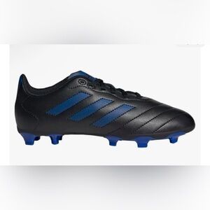 Kids Adidas Goletto Viii Fg J Black/Blue Soccer Shoes GX6906 Cleats Youth 3 New